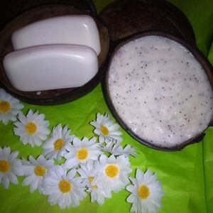 Coconut soap and scrub